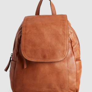 Sia Leather Flapover Backpack