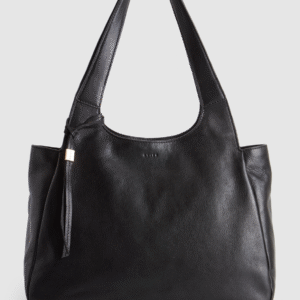 Clara Leather Charm Tote Bag