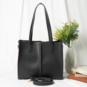 Work tote Bag set of 3 Black